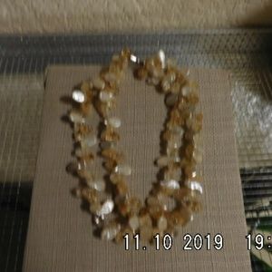 Necklace Double stand beaded